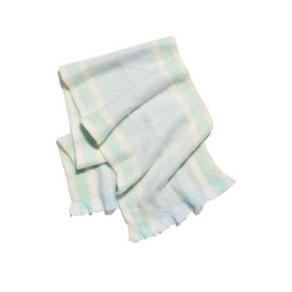 Free People Accessories - NWT Free People Brushed Racer Stripe Blanket Scarf In Sky Combo 78”L x 19”W